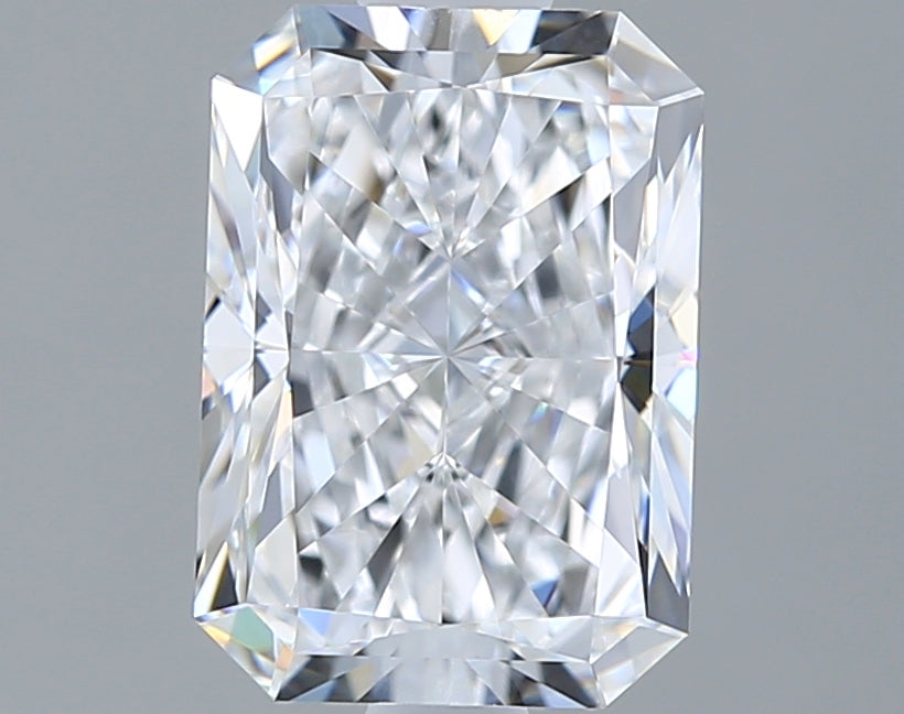 1.56 Carat Radiant Shaped, Ideal Cut, D Color, VVS1 Clarity, IGI Certified Lab Grown Diamond