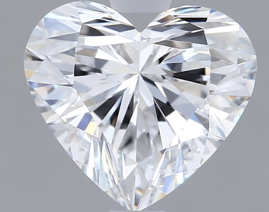 1.52 Carat Heart Shaped, Ideal Cut, D Color, VS1 Clarity, IGI Certified Lab Grown Diamond