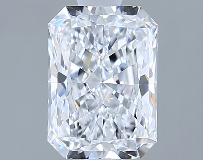1.51 Carat Radiant Shaped, Ideal Cut, D Color, VVS1 Clarity, IGI Certified Lab Grown Diamond