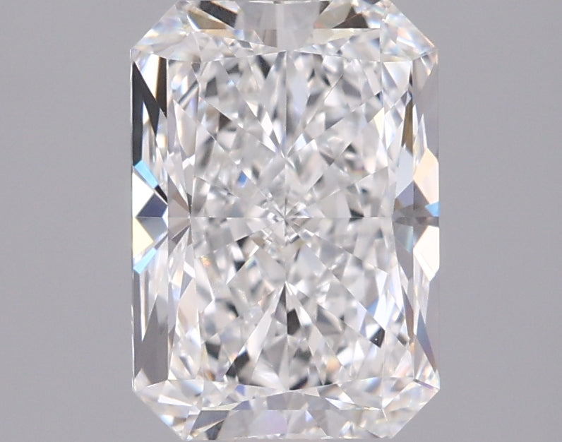 1.98 Carat Radiant Shaped, Ideal Cut, D Color, VVS2 Clarity, IGI Certified Lab Grown Diamond