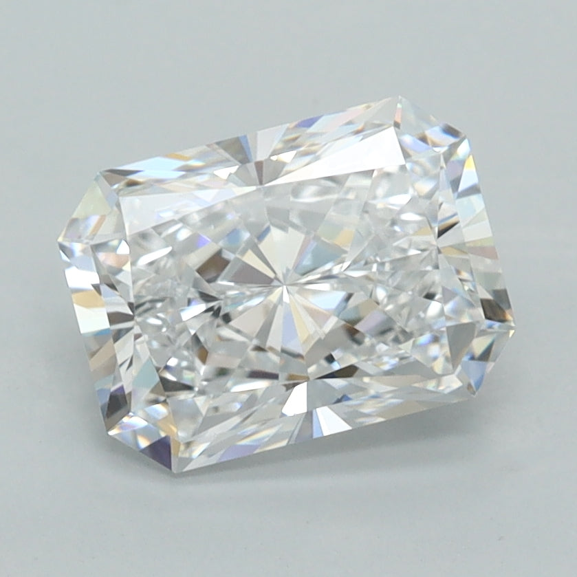 2.03 Carat Radiant Shaped, Ideal Cut, D Color, VVS1 Clarity, IGI Certified Lab Grown Diamond