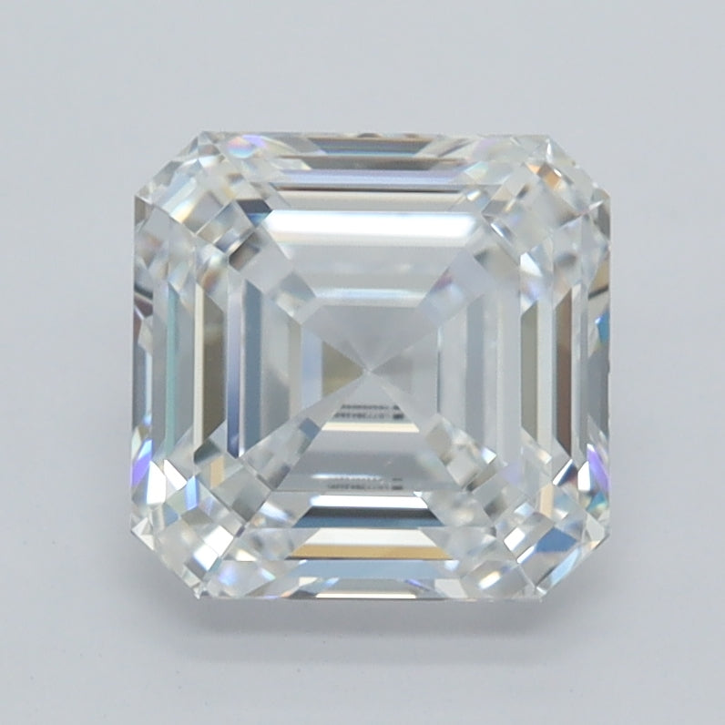 2.06 Carat Asscher Shaped, Ideal Cut, D Color, VVS1 Clarity, IGI Certified Lab Grown Diamond