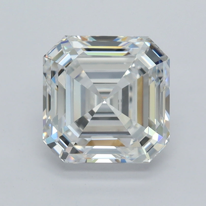 2.04 Carat Asscher Shaped, Ideal Cut, D Color, VVS1 Clarity, IGI Certified Lab Grown Diamond