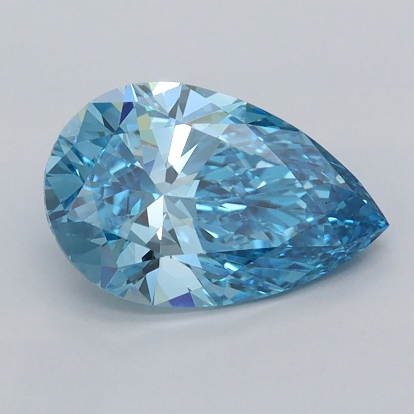 1.50 Carat Pear Shaped, Ideal Cut, VVS2 Clarity, IGI Certified Lab Grown Diamond