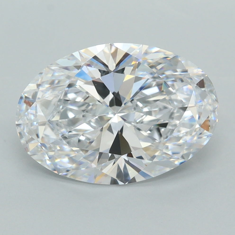 2.94 Carat Oval Shaped, Ideal Cut, D Color, VVS1 Clarity, GCAL Certified Lab Grown Diamond