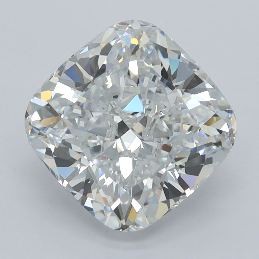 3.06 Carat Cushion Shaped, Ideal Cut, D Color, VVS1 Clarity, IGI Certified Lab Grown Diamond