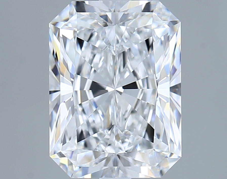 3.53 Carat Radiant Shaped, Ideal Cut, D Color, VVS2 Clarity, IGI Certified Lab Grown Diamond