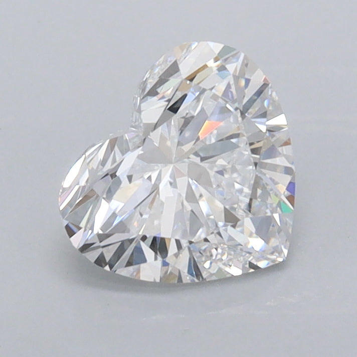 1.04 Carat Heart Shaped, Excellent Cut, D Color, VVS1 Clarity, IGI Certified Lab Grown Diamond