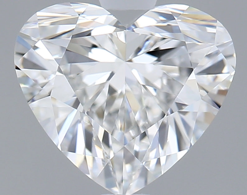 1.50 Carat Heart Shaped, Ideal Cut, D Color, VS1 Clarity, IGI Certified Lab Grown Diamond