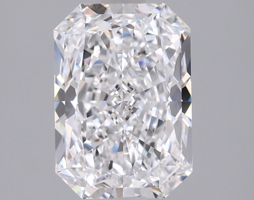 1.73 Carat Radiant Shaped, Ideal Cut, D Color, VVS1 Clarity, IGI Certified Lab Grown Diamond