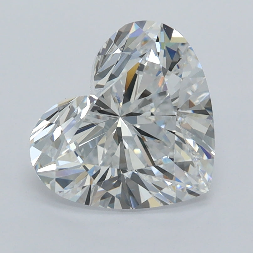 2.02 Carat Heart Shaped, Ideal Cut, D Color, VVS1 Clarity, IGI Certified Lab Grown Diamond