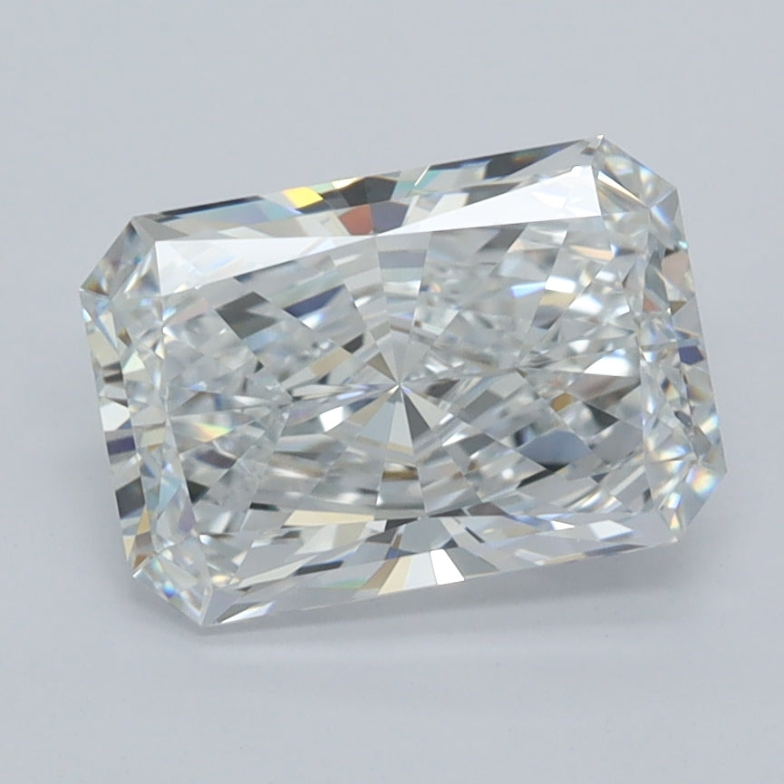 2.02 Carat Radiant Shaped, Ideal Cut, D Color, VVS1 Clarity, IGI Certified Lab Grown Diamond