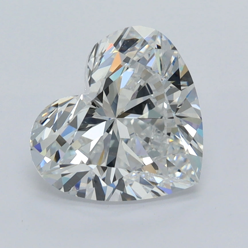 2.08 Carat Heart Shaped, Ideal Cut, D Color, VVS1 Clarity, IGI Certified Lab Grown Diamond