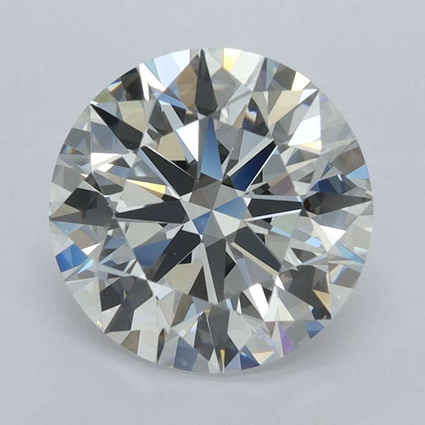 2.49 Carat Round Shaped, Ideal Cut, D Color, VVS1 Clarity, IGI Certified Lab Grown Diamond