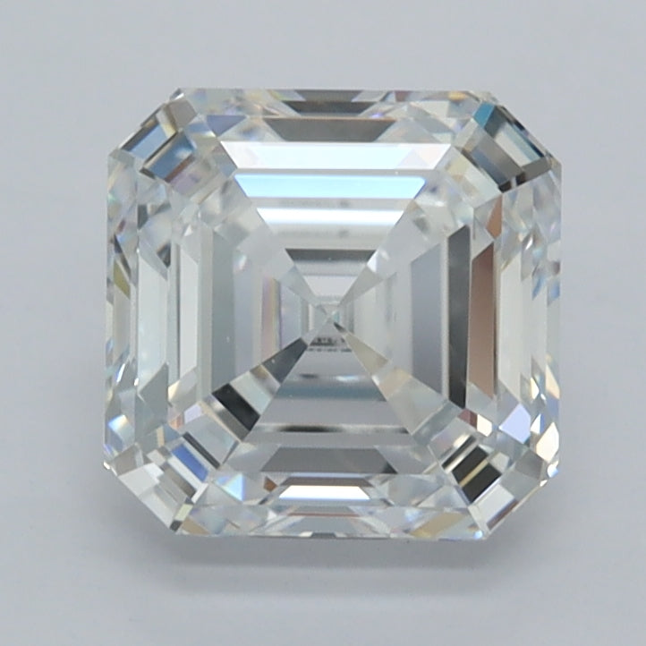 2.07 Carat Asscher Shaped, Ideal Cut, D Color, VVS1 Clarity, IGI Certified Lab Grown Diamond