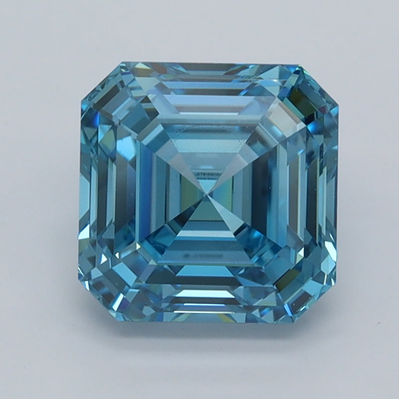 2.05 Carat Asscher Shaped, Ideal Cut, VVS2 Clarity, IGI Certified Lab Grown Diamond