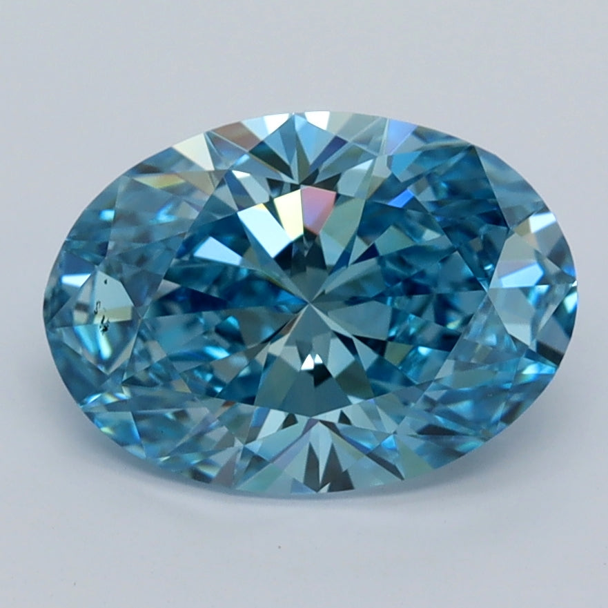 2.28 Carat Oval Shaped, Ideal Cut, VVS2 Clarity, IGI Certified Lab Grown Diamond