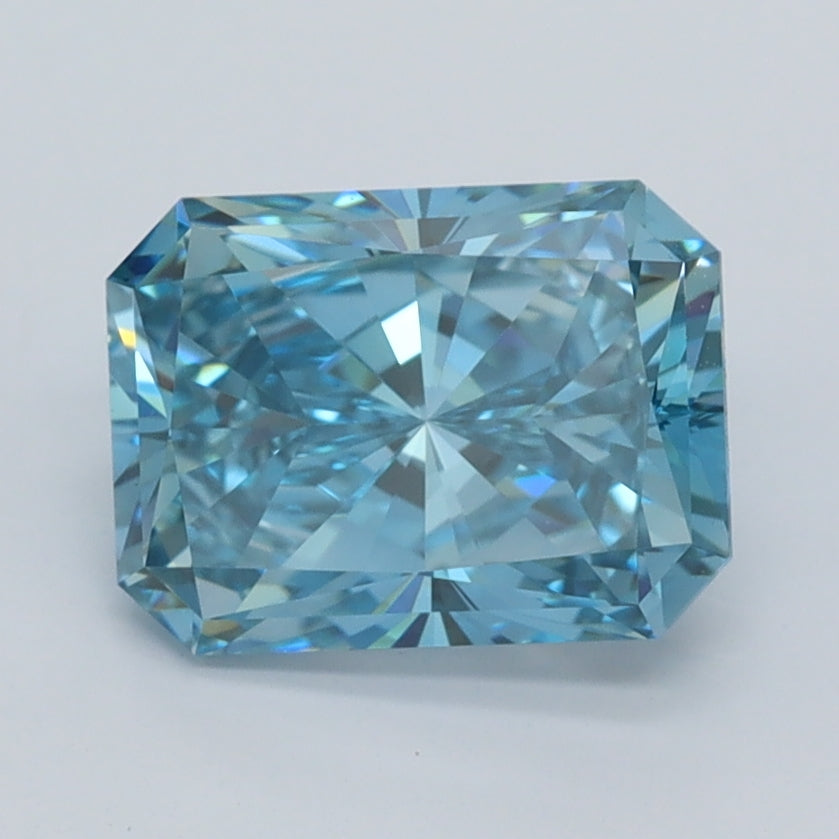 2.00 Carat Radiant Shaped, Excellent Cut, VVS2 Clarity, IGI Certified Lab Grown Diamond