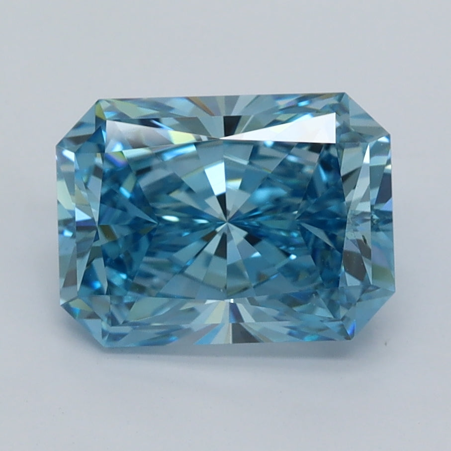 2.53 Carat Radiant Shaped, Ideal Cut, VVS1 Clarity, IGI Certified Lab Grown Diamond