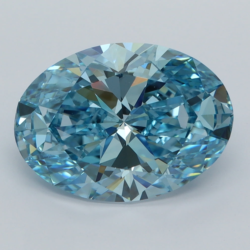 3.56 Carat Oval Shaped, Ideal Cut, VVS2 Clarity, IGI Certified Lab Grown Diamond