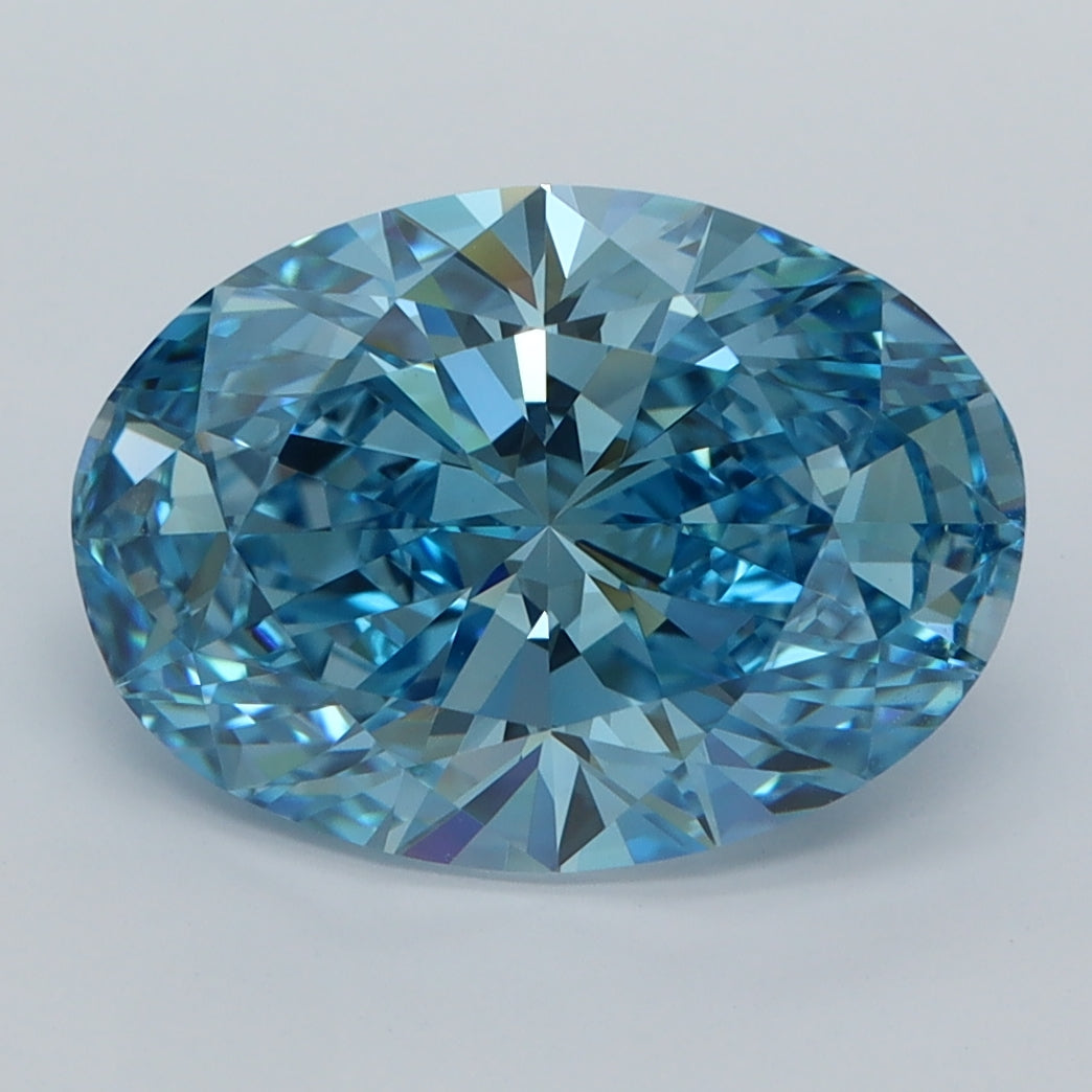 4.02 Carat Oval Shaped, Ideal Cut, VVS2 Clarity, IGI Certified Lab Grown Diamond