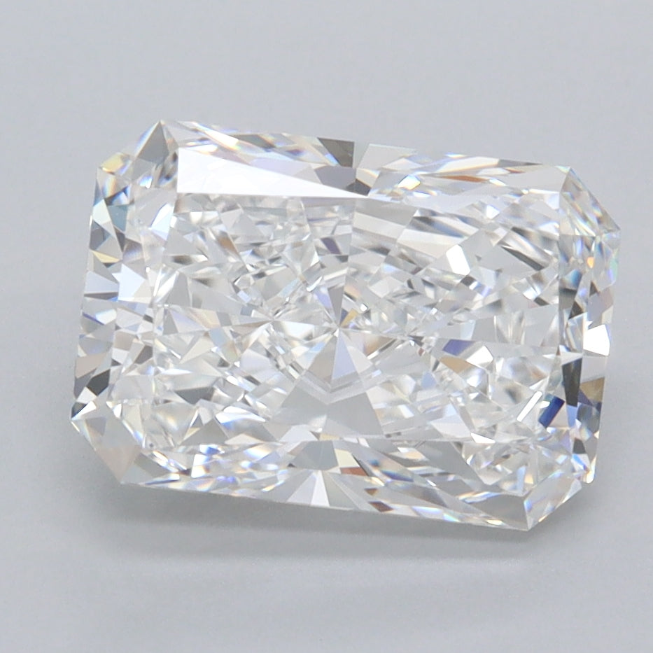 3.01 Carat Radiant Shaped, Ideal Cut, D Color, IF Clarity, IGI Certified Lab Grown Diamond