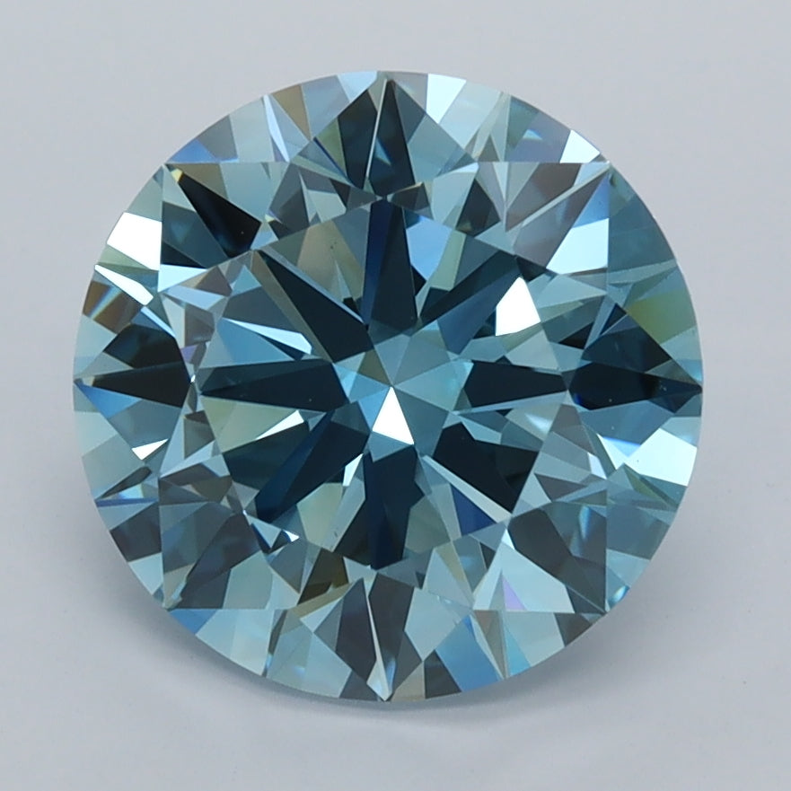 3.20 Carat Round Shaped, Ideal Cut, VVS1 Clarity, IGI Certified Lab Grown Diamond