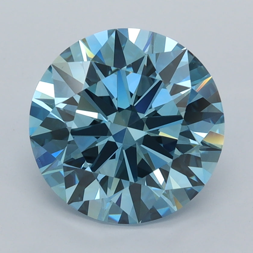 2.53 Carat Round Shaped, Ideal Cut, VVS1 Clarity, IGI Certified Lab Grown Diamond
