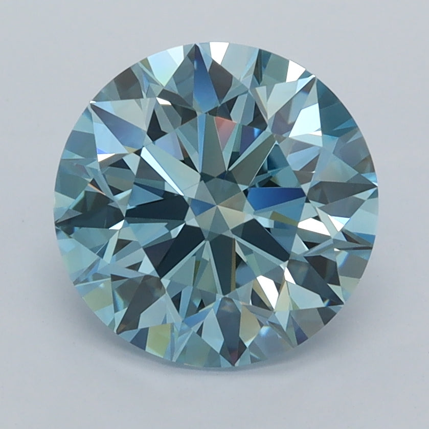 2.51 Carat Round Shaped, Ideal Cut, VVS2 Clarity, IGI Certified Lab Grown Diamond
