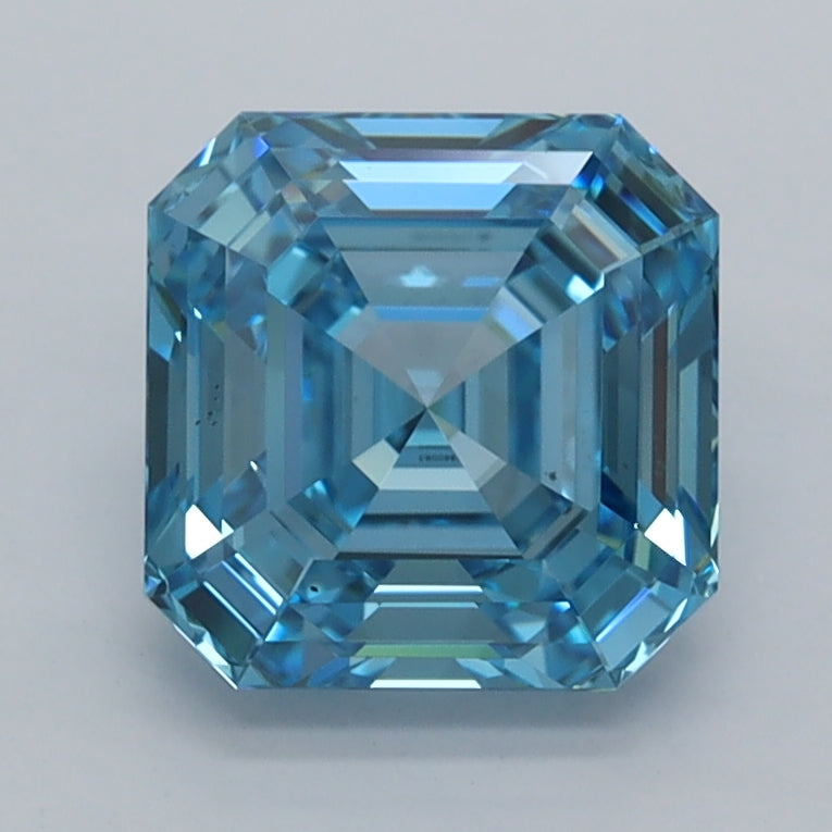 2.21 Carat Asscher Shaped, Ideal Cut, VVS1 Clarity, IGI Certified Lab Grown Diamond