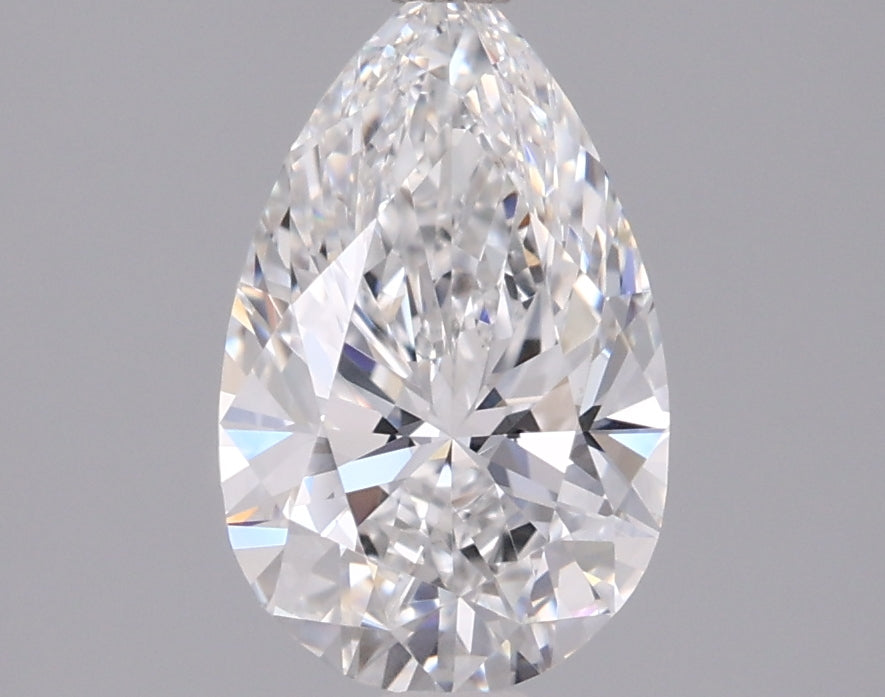 1.30 Carat Pear Shaped, Ideal Cut, D Color, VVS1 Clarity, IGI Certified Lab Grown Diamond