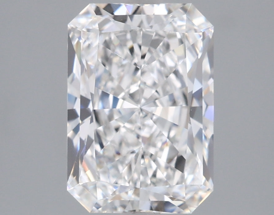 2.01 Carat Radiant Shaped, Ideal Cut, E Color, VVS1 Clarity, IGI Certified Lab Grown Diamond
