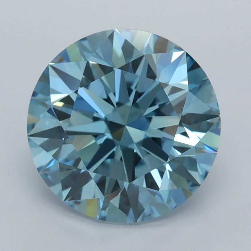 3.02 Carat Round Shaped, Ideal Cut, VVS1 Clarity, IGI Certified Lab Grown Diamond