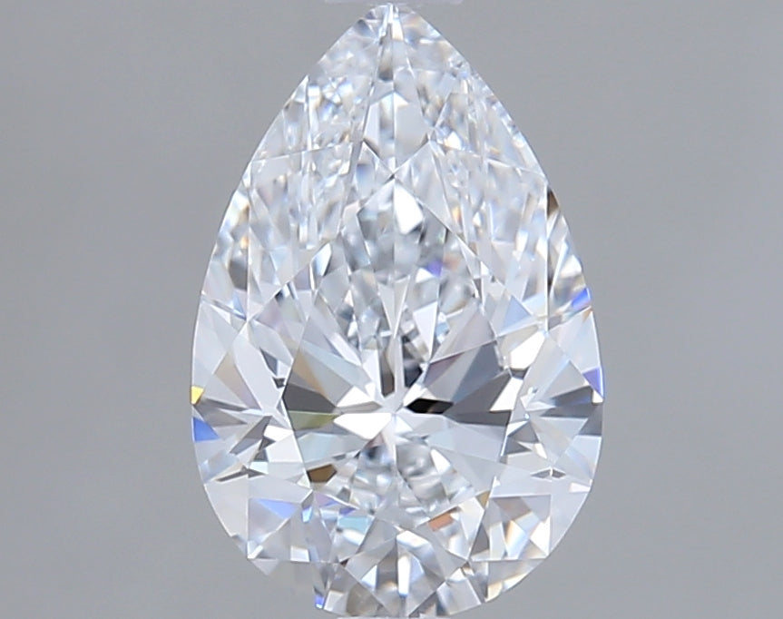 1.55 Carat Pear Shaped, Ideal Cut, D Color, VVS1 Clarity, IGI Certified Lab Grown Diamond