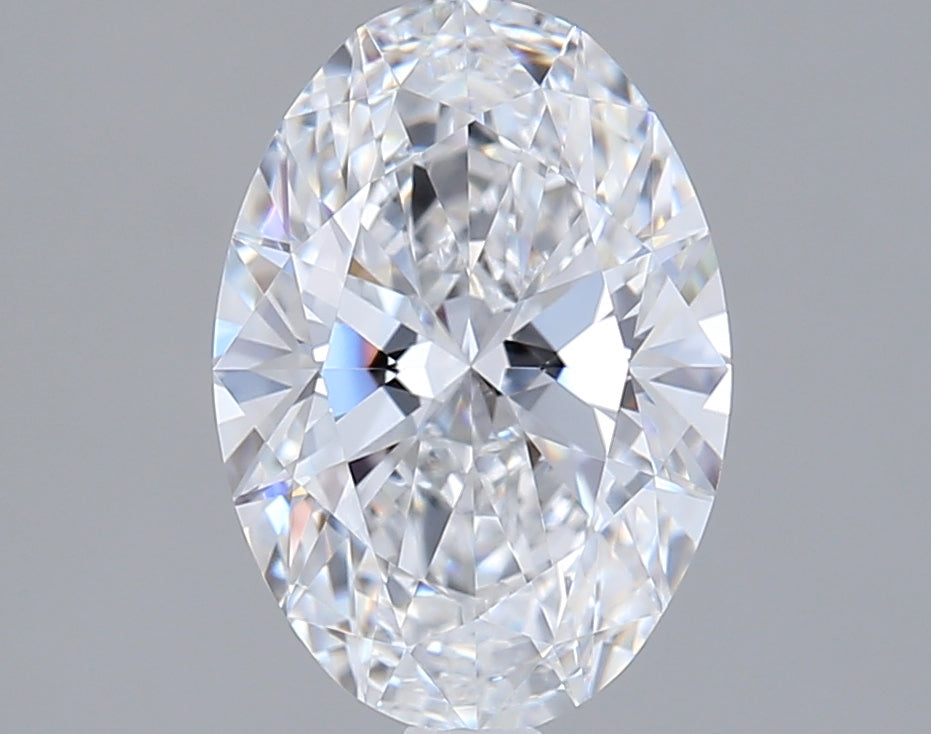 1.71 Carat Oval Shaped, Ideal Cut, D Color, VS1 Clarity, IGI Certified Lab Grown Diamond