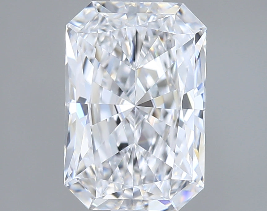 1.51 Carat Radiant Shaped, Ideal Cut, D Color, VS1 Clarity, IGI Certified Lab Grown Diamond