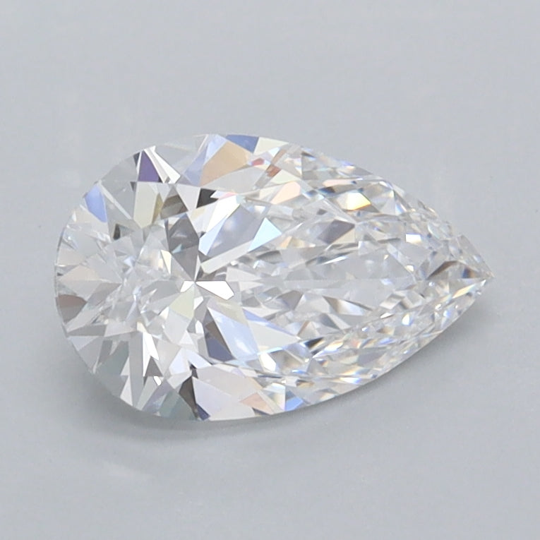 1.02 Carat Pear Shaped, Excellent Cut, D Color, VVS1 Clarity, IGI Certified Lab Grown Diamond
