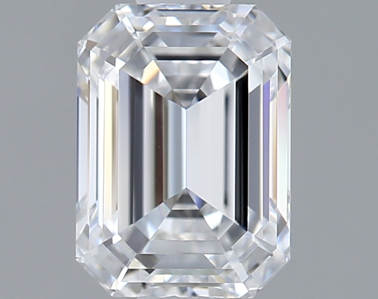 1.06 Carat Emerald Shaped, Ideal Cut, D Color, FL Clarity, IGI Certified Lab Grown Diamond