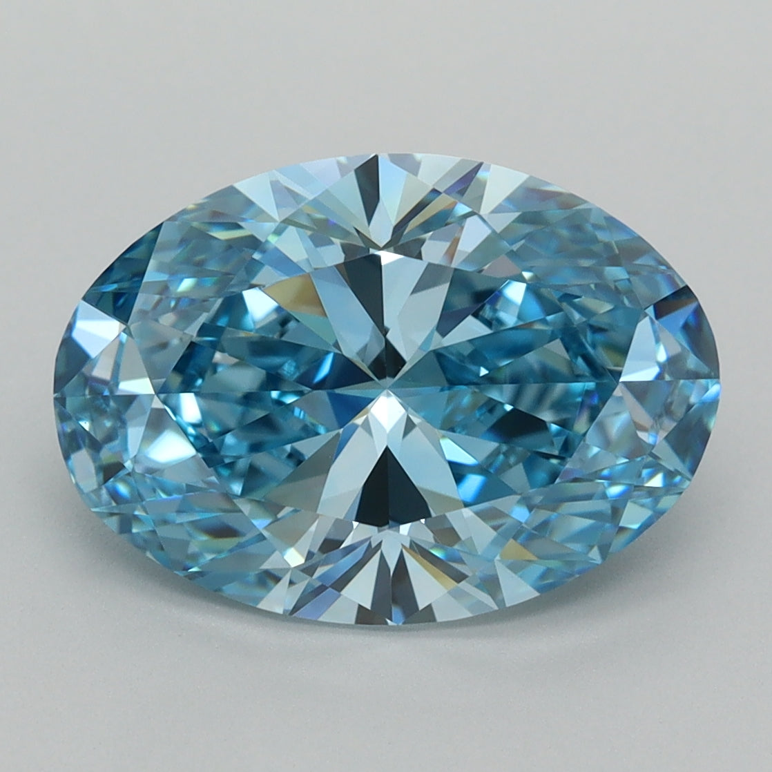 4.06 Carat Oval Shaped, Ideal Cut, VS1 Clarity, IGI Certified Lab Grown Diamond