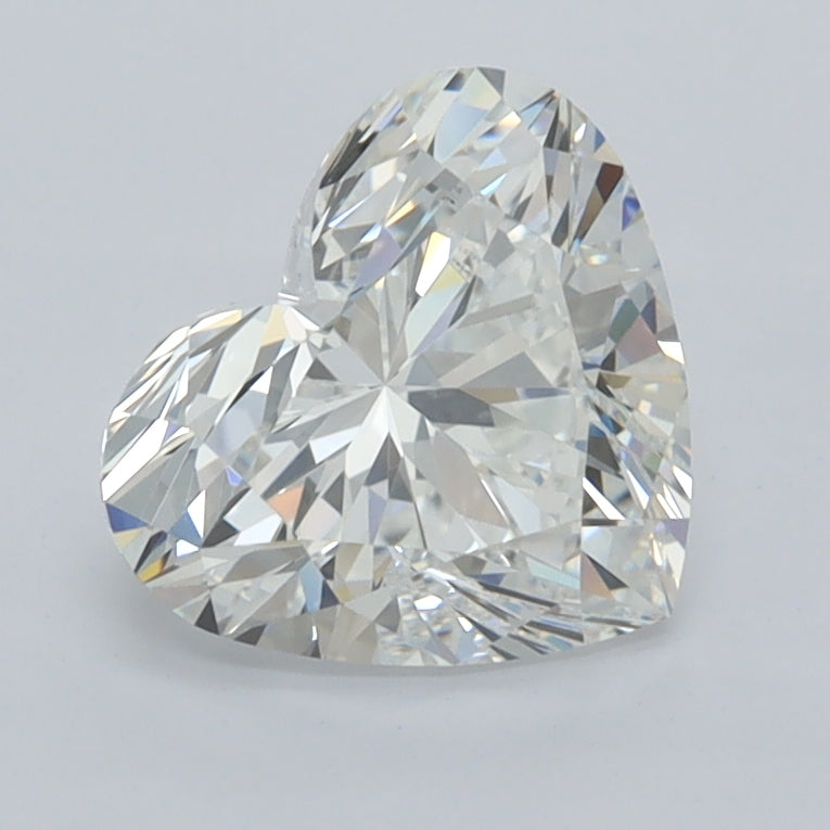 1.53 Carat Heart Shaped, Ideal Cut, D Color, VVS1 Clarity, IGI Certified Lab Grown Diamond