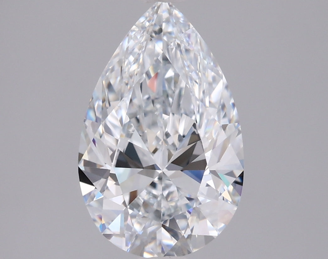 2.02 Carat Pear Shaped, Excellent Cut, E Color, VVS1 Clarity, IGI Certified Lab Grown Diamond