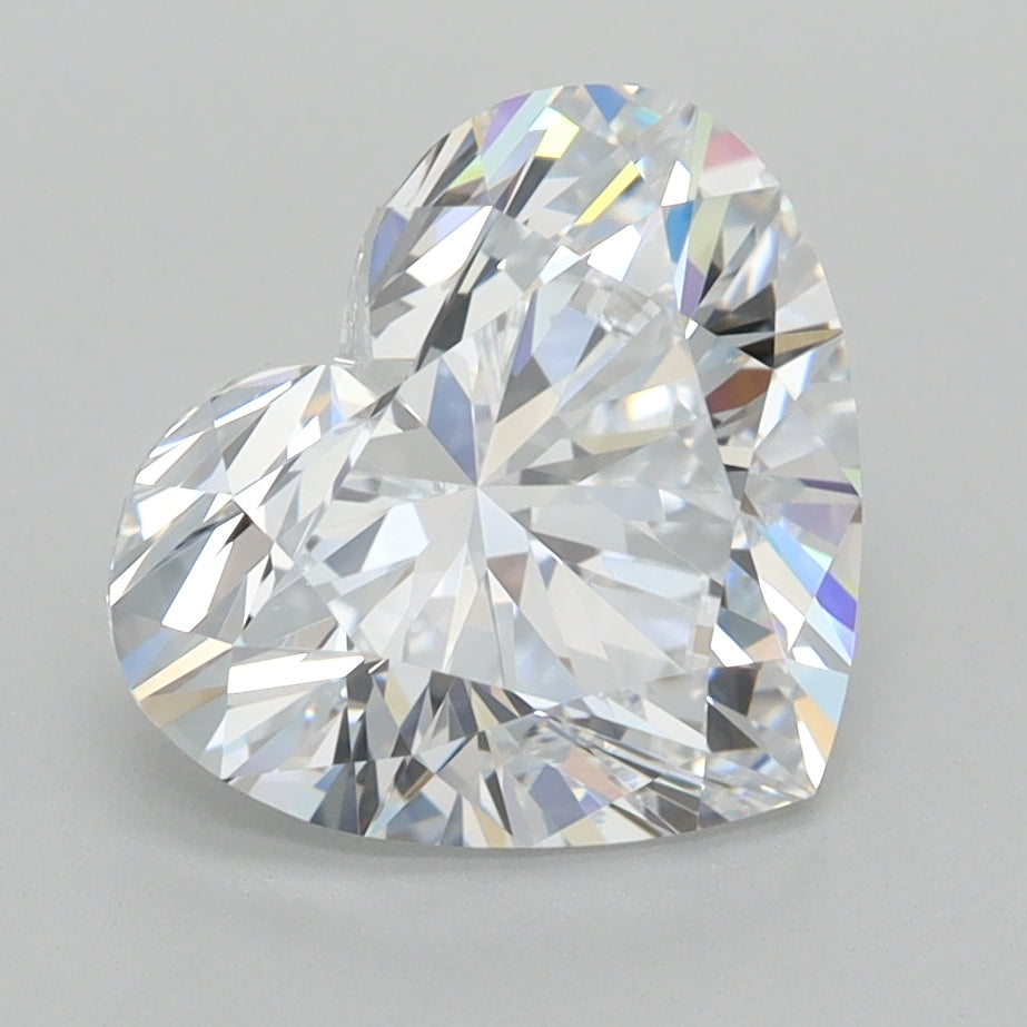 2.82 Carat Heart Shaped, Ideal Cut, D Color, VVS1 Clarity, IGI Certified Lab Grown Diamond