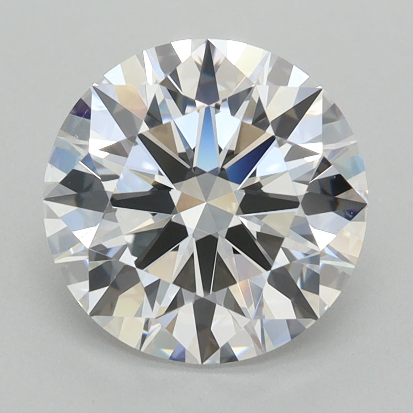 2.54 Carat Round Shaped, Ideal Cut, D Color, VVS1 Clarity, IGI Certified Lab Grown Diamond
