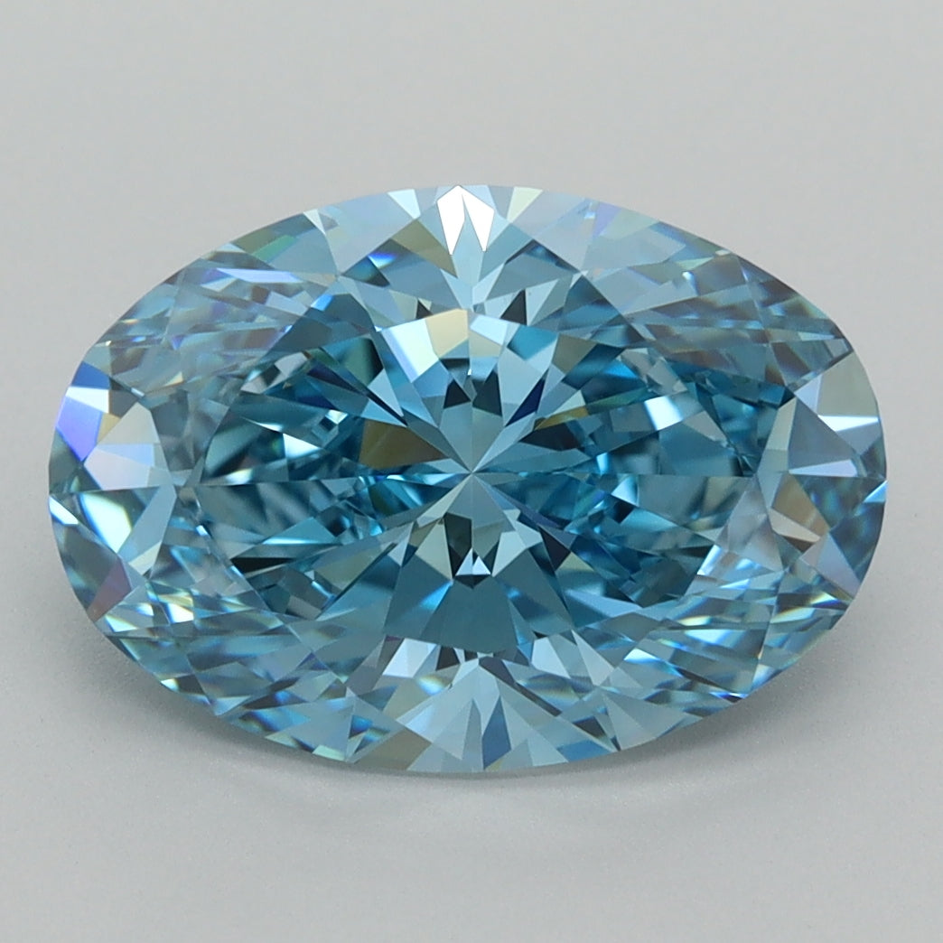 3.74 Carat Oval Shaped, Ideal Cut, VVS1 Clarity, IGI Certified Lab Grown Diamond