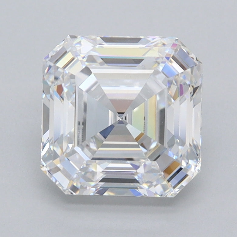 2.05 Carat Asscher Shaped, Ideal Cut, D Color, VVS1 Clarity, IGI Certified Lab Grown Diamond