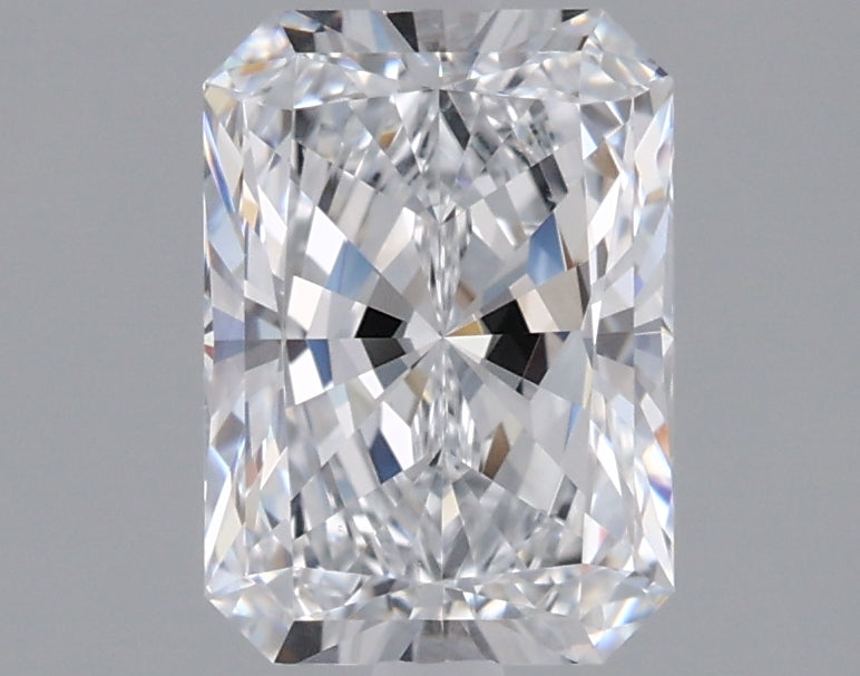 1.54 Carat Radiant Shaped, Ideal Cut, D Color, VVS2 Clarity, IGI Certified Lab Grown Diamond
