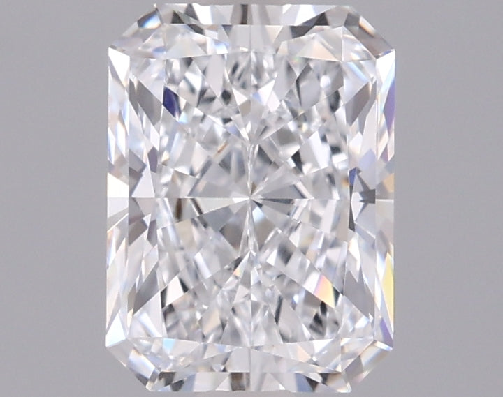 1.53 Carat Radiant Shaped, Ideal Cut, D Color, VVS2 Clarity, IGI Certified Lab Grown Diamond