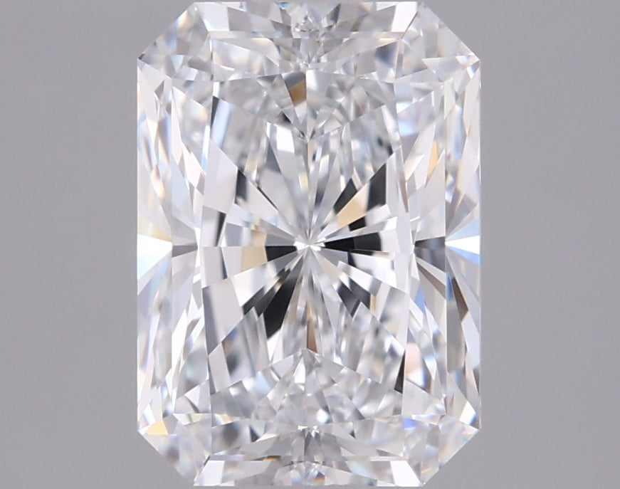 1.94 Carat Radiant Shaped, Excellent Cut, D Color, IF Clarity, IGI Certified Lab Grown Diamond
