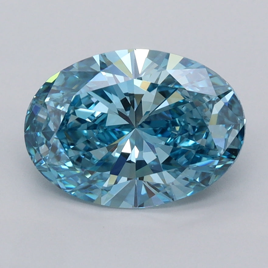 2.00 Carat Oval Shaped, Ideal Cut, VVS2 Clarity, IGI Certified Lab Grown Diamond