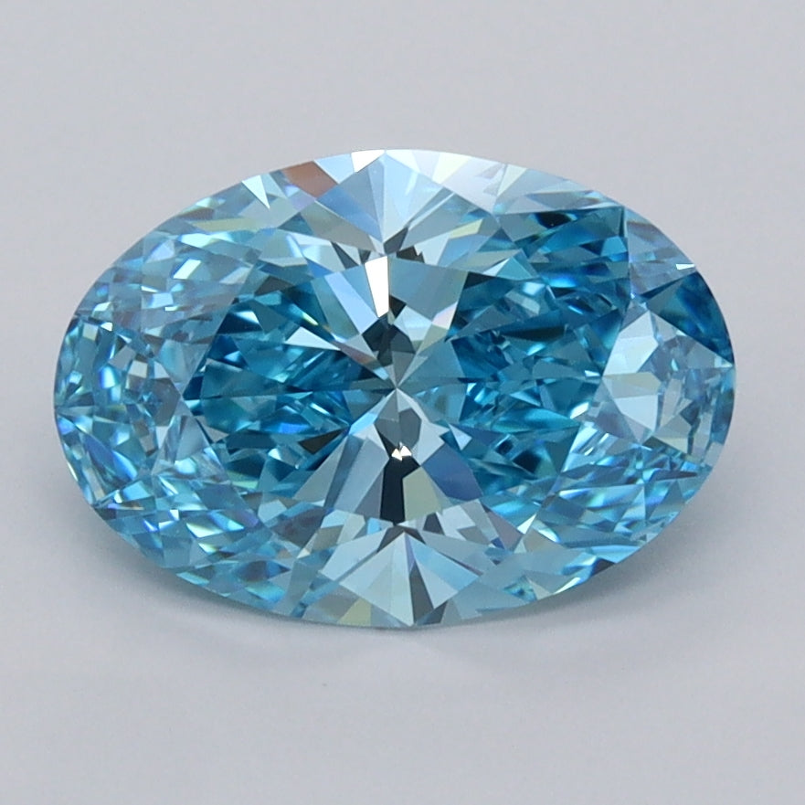 2.07 Carat Oval Shaped, Ideal Cut, VVS2 Clarity, IGI Certified Lab Grown Diamond